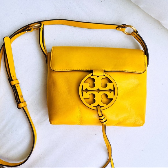 Tory Burch Deep Daffodil Miller Crossbody EUC - Picture 6 of 16